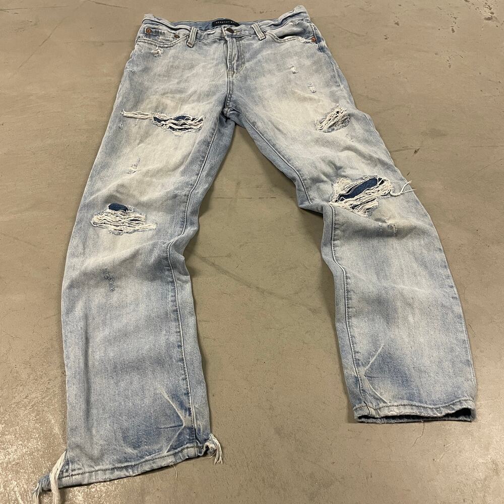 Y2K Aeropostale ripped relaxed Jeans 28x30